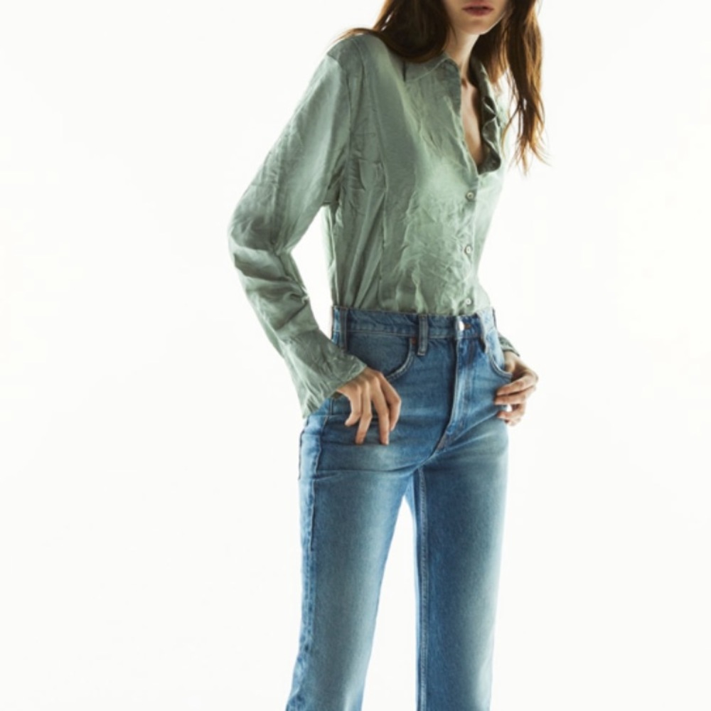 Zara bottom down blouse